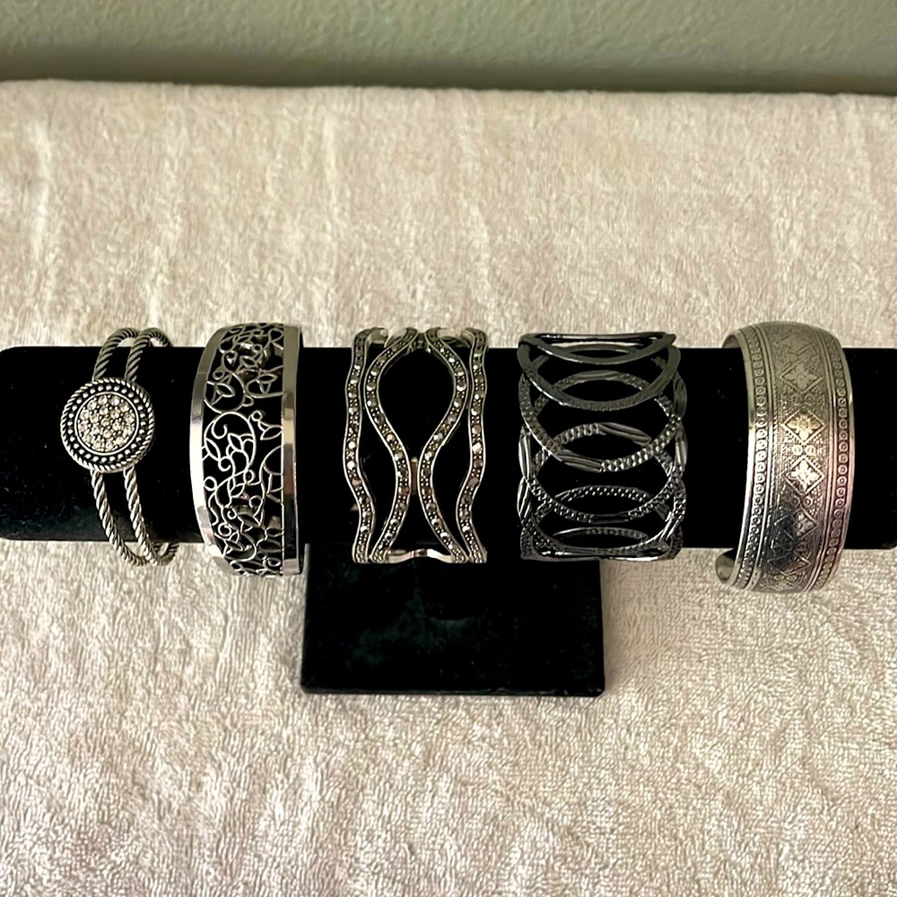 Five Papparazzi Cuff Bracelets